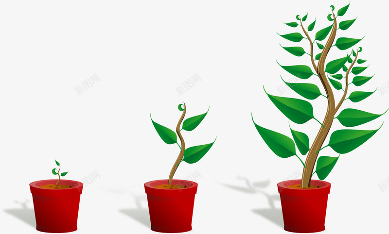 盆栽植物矢量图ai免抠素材_新图网 https://ixintu.com 植物 盆栽 盆栽植物 矢量图