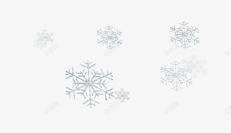 漂浮的雪花psd免抠素材_新图网 https://ixintu.com PSD分层素材 免费PNG素材 源文件 漂浮 精美 雪花