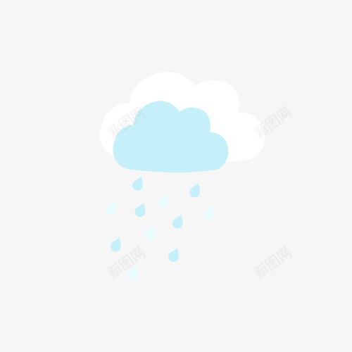 下雨的云朵png免抠素材_新图网 https://ixintu.com 下雨的云 图示 天气标志 手绘图 插图 表情包 阴雨天气