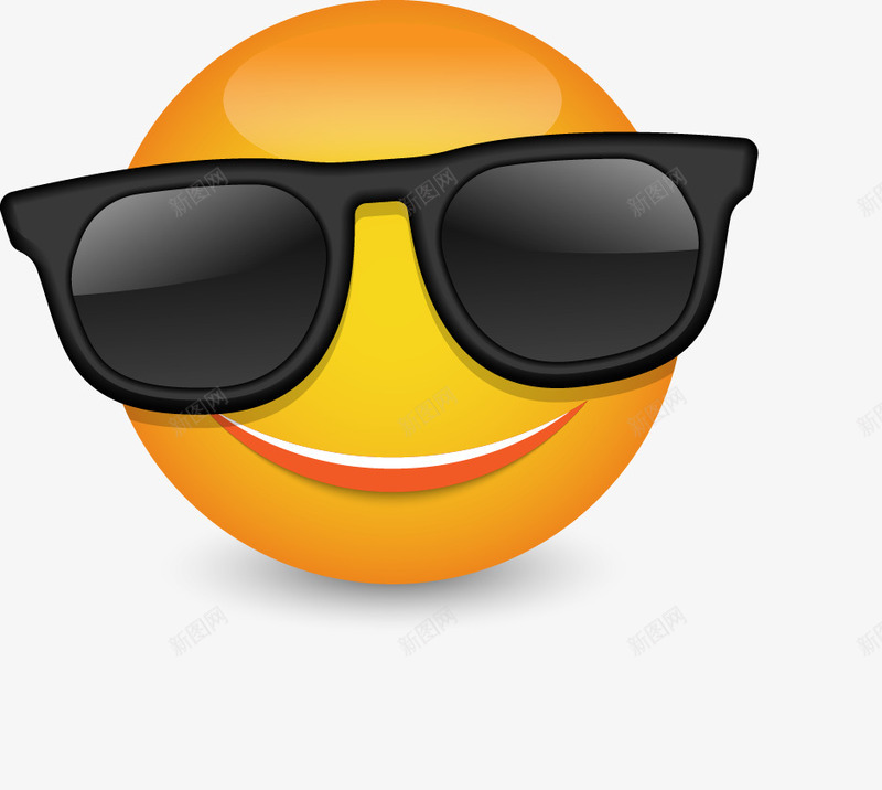 酷炫太阳眼镜表情插图png免抠素材_新图网 https://ixintu.com 太阳眼镜 表情