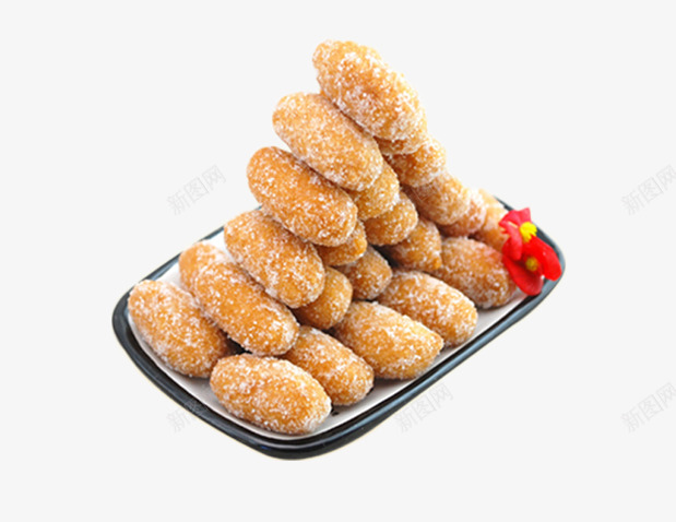 盘子中的糖条片png免抠素材_新图网 https://ixintu.com 休闲小零食 健康食品 栗米条 炒糖图片 甜点