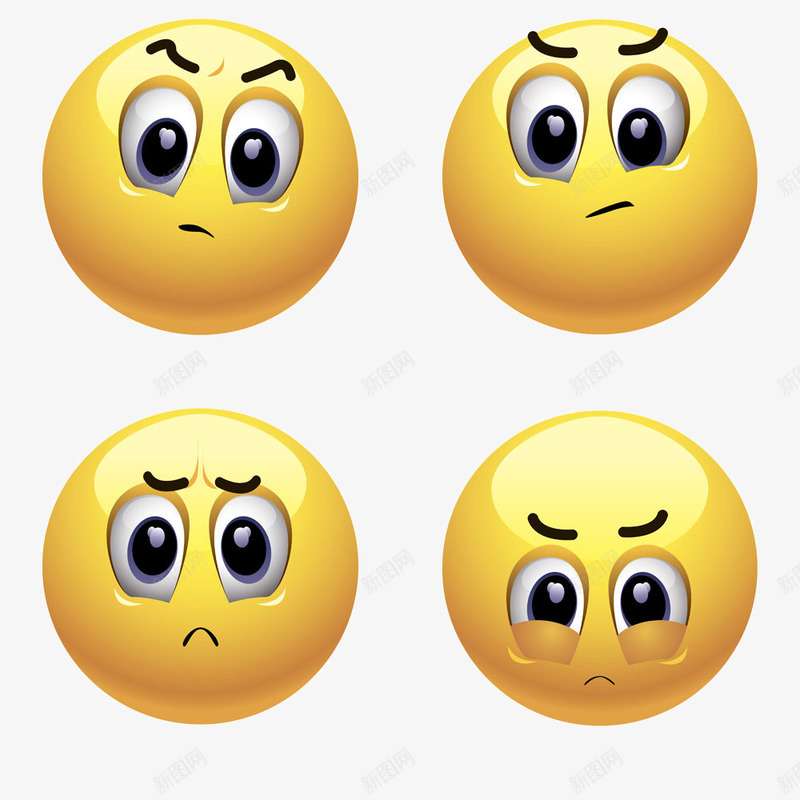 一组丰满的表情包png免抠素材_新图网 https://ixintu.com 丰满 委屈 惊呀 惊讶 表情包