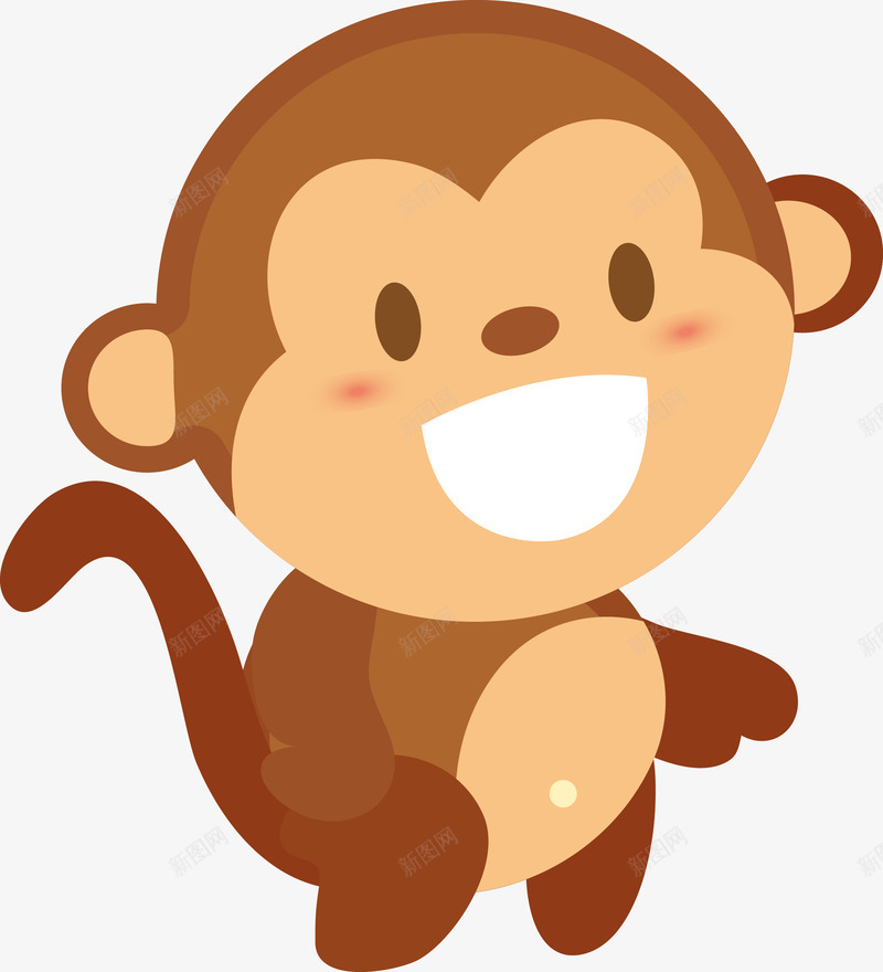 微笑的卡通猴子png免抠素材_新图网 https://ixintu.com n 动物 卡通猴子 可爱猴子 可爱猴子表情 微笑 手绘猴子 猴子 猴子表情 矢量动物 矢量猴子 表情