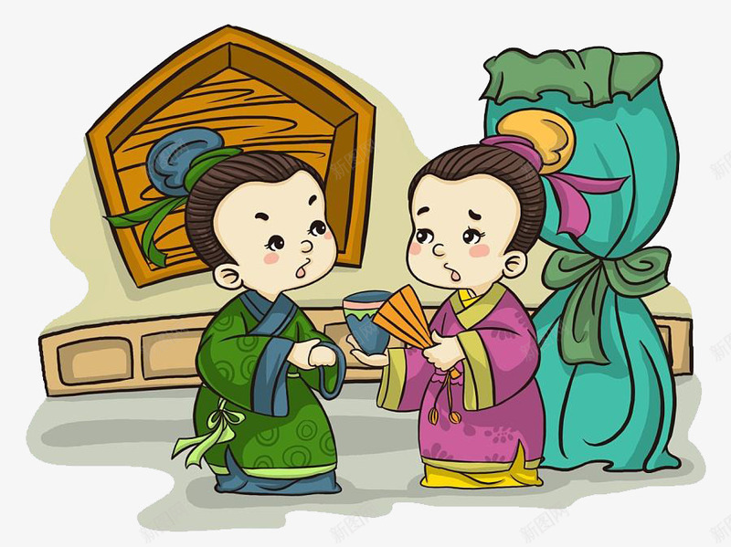 中国风创意国学插画装饰png免抠素材_新图网 https://ixintu.com 中国风 创意 国学 国学插图 插画 装饰