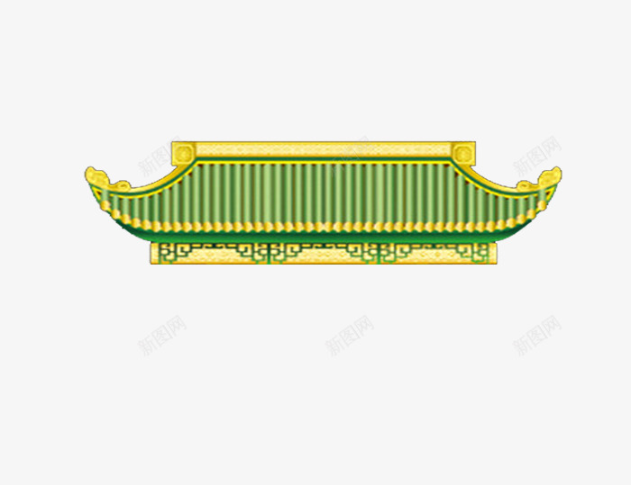 端午门楣png免抠素材_新图网 https://ixintu.com 传统 绿色