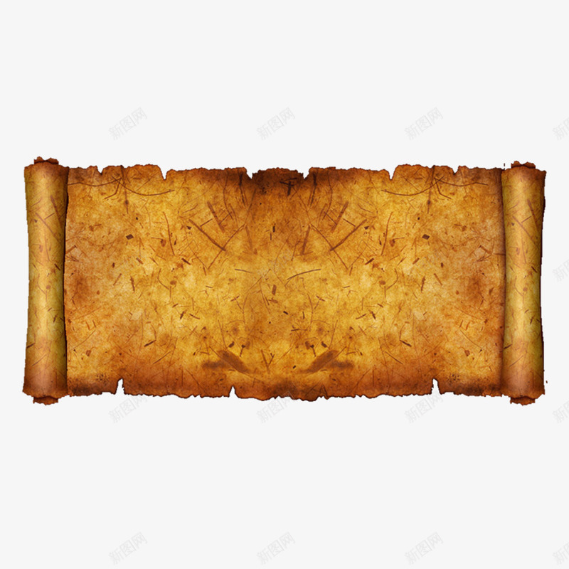旧纸卷装饰png免抠素材_新图网 https://ixintu.com 卷轴 旧纸卷 矢量装饰 纸卷 装饰