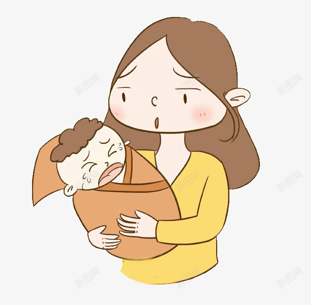 妈妈抱哭宝宝png免抠素材_新图网 https://ixintu.com 大哭 妈妈 妈妈抱宝宝漫画 宝妈 宝宝 宝宝哭