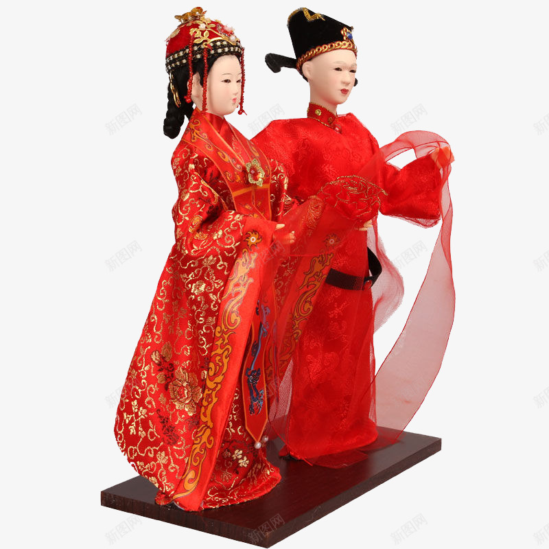 民间工艺品玩偶新娘新郎png免抠素材_新图网 https://ixintu.com 中国特色中国风吉祥物 京剧脸谱 唐人坊京剧 娃娃人偶 新娘新郎 新娘民间 民间工艺品玩偶 玩偶新郎