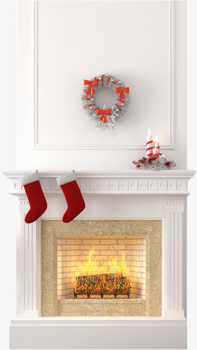 圣诞壁炉白色png免抠素材_新图网 https://ixintu.com merrychristmas 圣诞 壁橱 温暖