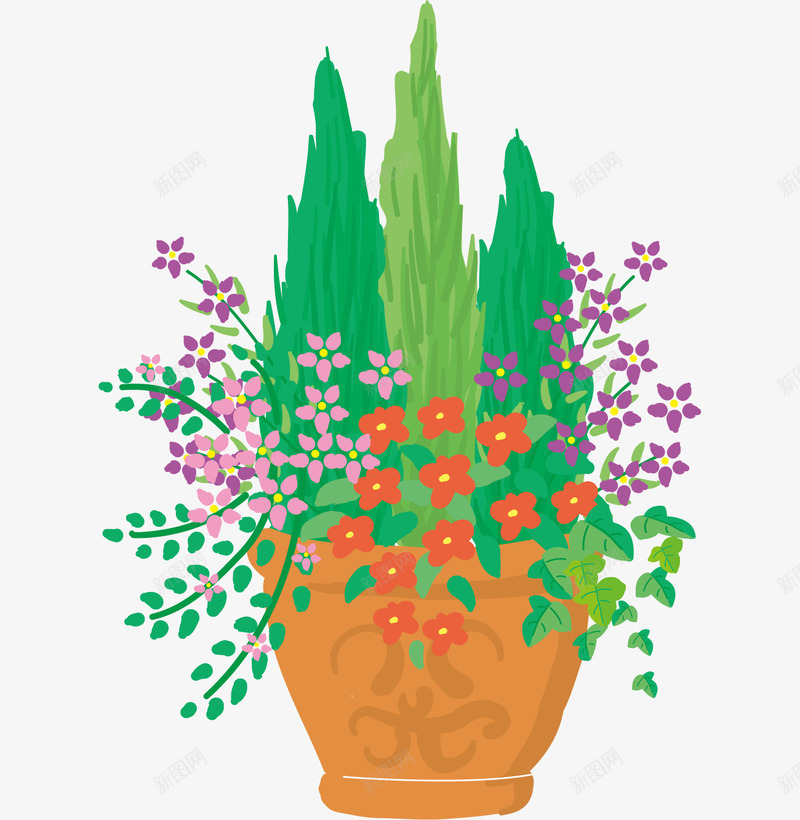 手绘植物花卉盆裁png免抠素材_新图网 https://ixintu.com 卡通盆栽 卡通绿植盆栽 室内室外盆栽 室内摆饰 手绘盆栽 手绘花卉盆裁 植物 植物花盆 绿色 装饰盆栽
