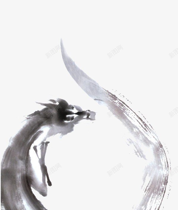 中国画古龙png免抠素材_新图网 https://ixintu.com 中国古风 中国画 中国风 中国风水墨黑白龙免抠 中国风水墨黑白龙免抠png 中国风龙 中国龙 十二生肖 古龙 水墨 水墨龙 黑白 黑白龙