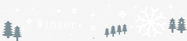卡通四季bannerpng免抠素材_新图网 https://ixintu.com banner 冬季 松树 雪花 风景