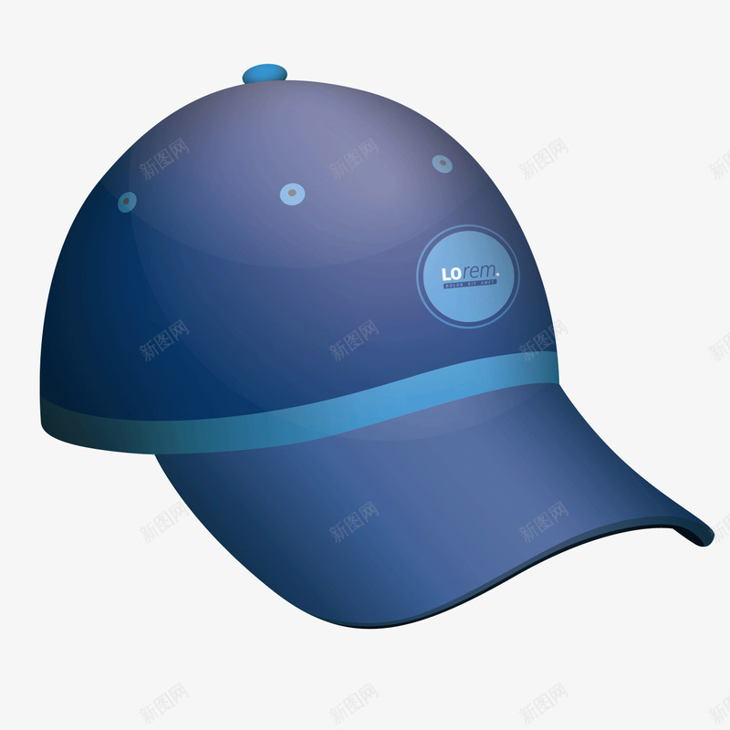 蓝色卡通帽子时尚矢量图ai免抠素材_新图网 https://ixintu.com 卡通 帽子 时尚 蓝色 矢量图