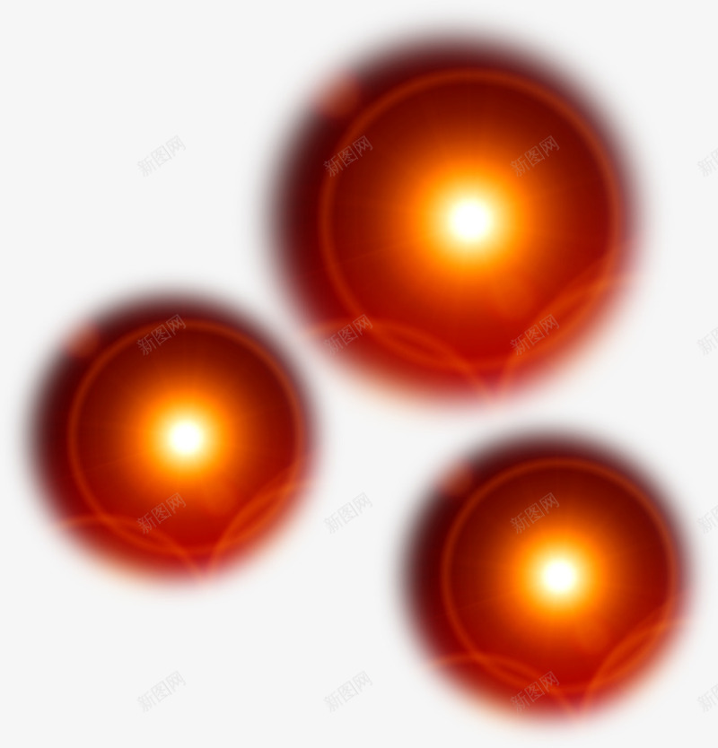 发光球体png免抠素材_新图网 https://ixintu.com 免费下载 圆球 红色 装饰