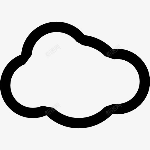 蓬松的云图标png_新图网 https://ixintu.com 一片空白 云 自然 阴云密布 阴天 雨 雨天