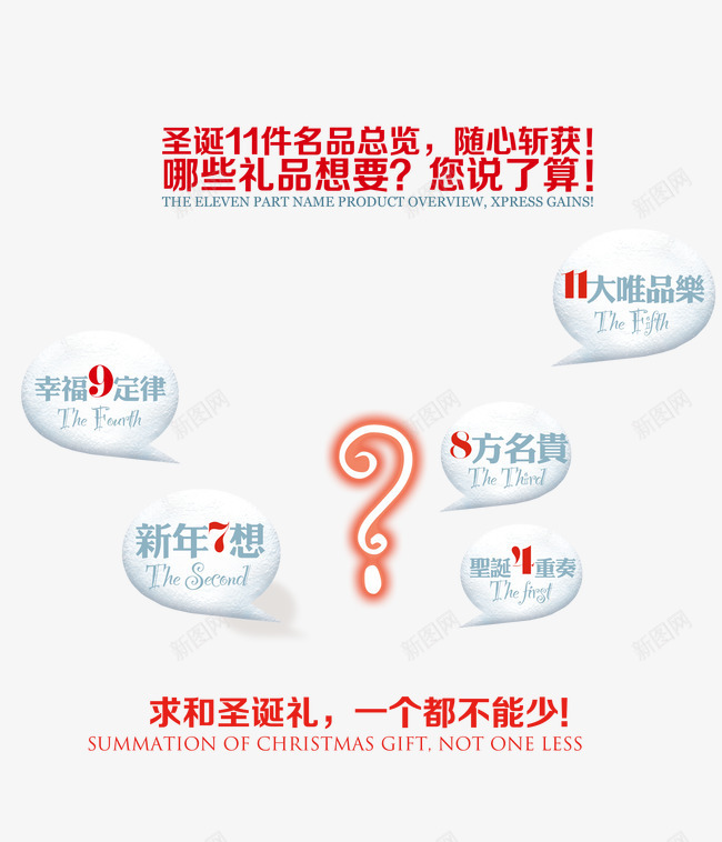 圣诞节活动信息png免抠素材_新图网 https://ixintu.com 圣诞礼物 圣诞节促销信息 对话框 疑问号 疑问对话框