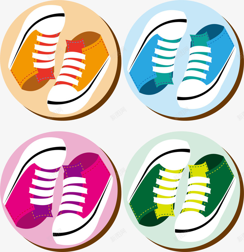 彩色帆布鞋png免抠素材_新图网 https://ixintu.com 休闲鞋 帆布鞋 春秋款 淘宝 简约 红色 绿色 花朵 蓝色 鞋子 黄色