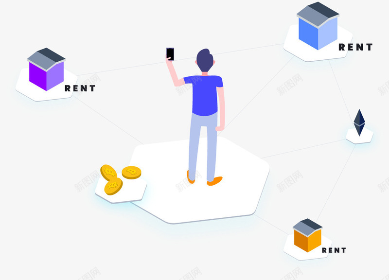 互联网区块链云计算矢量图ai免抠素材_新图网 https://ixintu.com 云计算 互联网 人物 区块链 安全 手势 数据 方块 比特币 科技 立体 矢量图