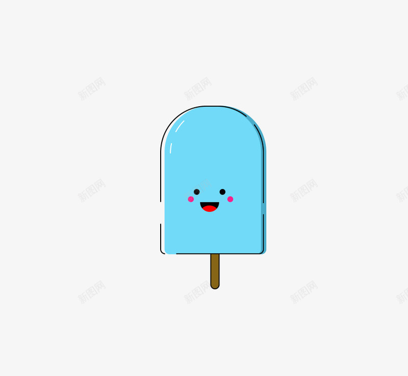 可爱的小雪糕psd免抠素材_新图网 https://ixintu.com 可爱 夏天 清凉 雪糕