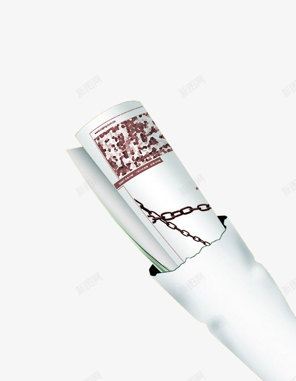卷筒报纸png免抠素材_新图网 https://ixintu.com 报纸 报纸卷 报纸折叠 海报纸筒报纸创意卷筒报纸 纸张 纸边纹 纹理 纹理背景