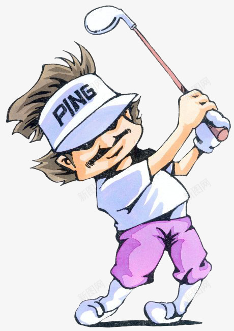高尔夫png免抠素材_新图网 https://ixintu.com 人物 休闲 卡通 打高尔夫 球类 运动 高尔夫