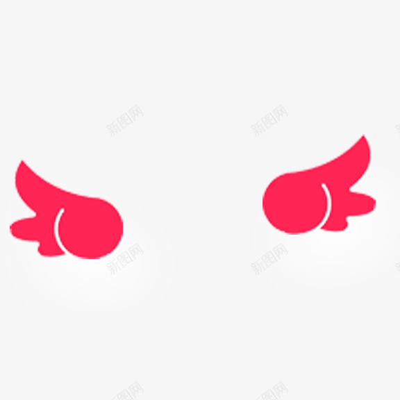 小翅膀png免抠素材_新图网 https://ixintu.com 卡通 红色 翅膀