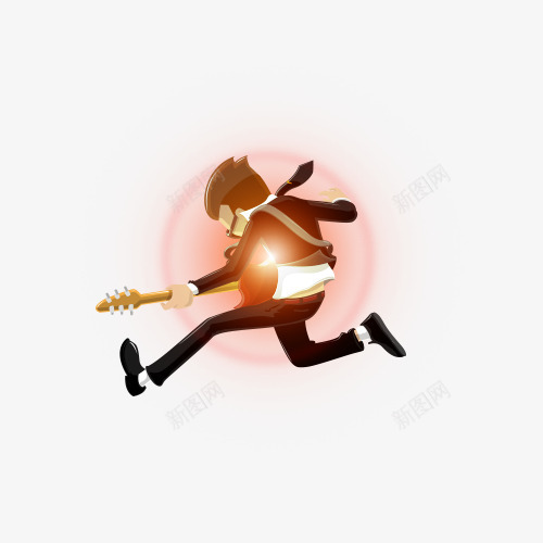 弹吉他的卡通人物png免抠素材_新图网 https://ixintu.com 人物 人物卡通 卡通 卡通人物 吉他
