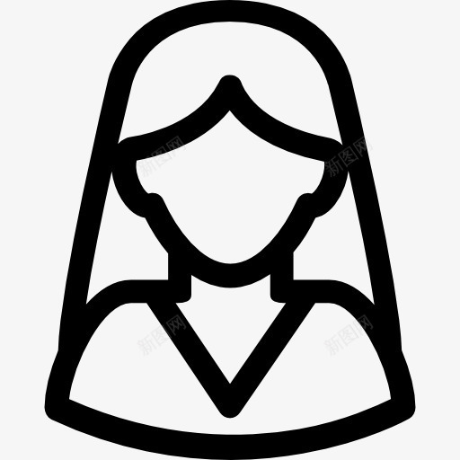女人的面纱图标png_新图网 https://ixintu.com 人头像 女人 女孩 新娘 结婚 长头发