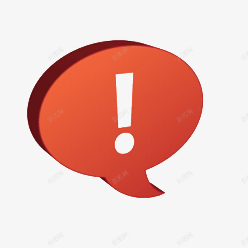 红色叹号png免抠素材_新图网 https://ixintu.com 感叹号 感叹标志 标示符 疑问 红色叹号 警告标志 问号