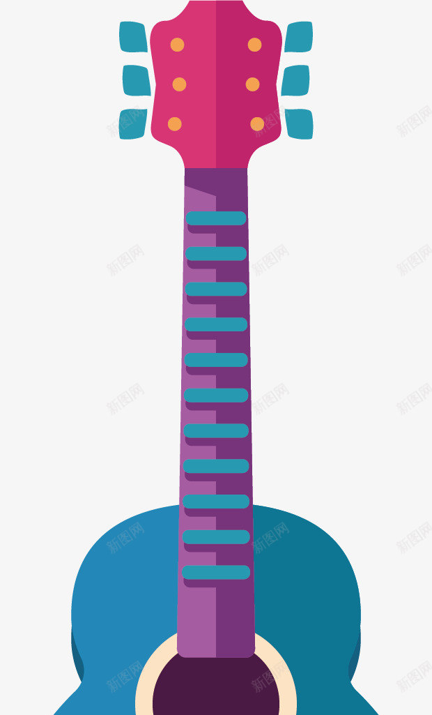 精致的吉他矢量图ai免抠素材_新图网 https://ixintu.com 乐器 卡通 深色 漂亮 灰色 绿色 音乐 矢量图