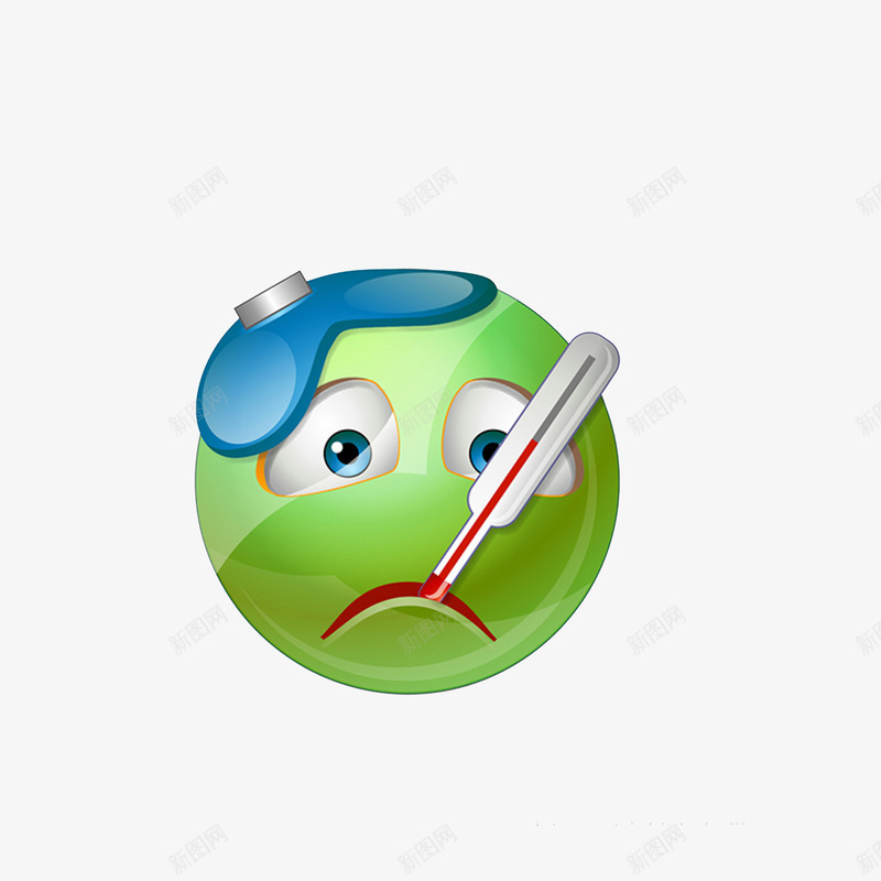 卡通发烧微信表情图png免抠素材_新图网 https://ixintu.com 卡通手绘 发烧微信表情 感冒发烧 搞毛发烧 温度爆表 温度计测体温 量温度