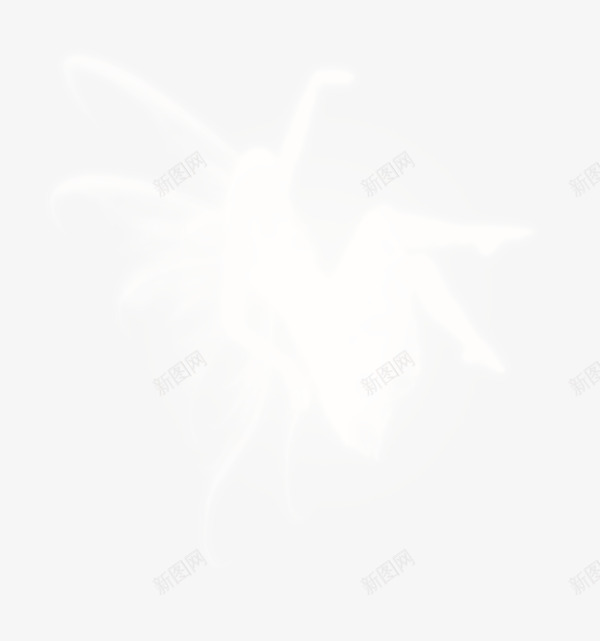 精灵png免抠素材_新图网 https://ixintu.com 白色 翅膀 飞