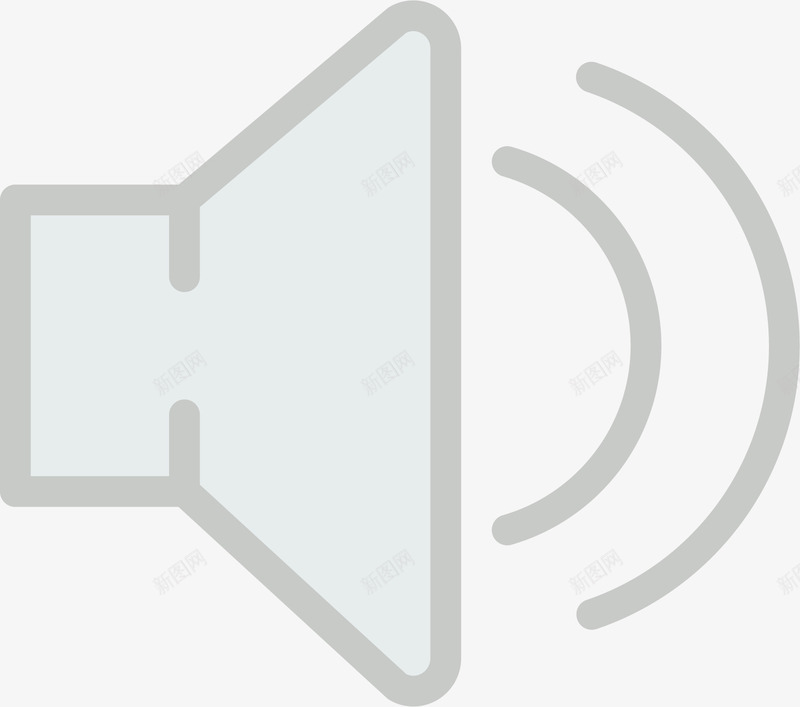 喇叭icon矢量图图标eps_新图网 https://ixintu.com 图标icon 声音 小喇叭 音量 音量图标 音量大小 音量控制 音量调节 矢量图