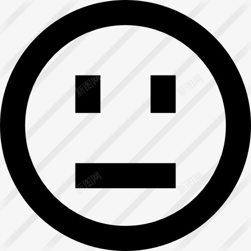 扑克脸图标png_新图网 https://ixintu.com 感情 笑脸 表情 表情的扑克脸