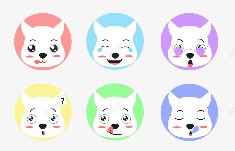 白色小狗的表情包png免抠素材_新图网 https://ixintu.com 动物 卡通 宠物 家犬 小狗 情绪 犬 狗 狗头 狗表情包 白狗 表情 表情包 贴吧表情