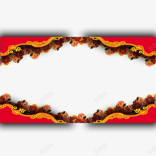 元宵春节新年大红色边框png免抠素材_新图网 https://ixintu.com 元宵边框 元旦边框 大红色边框 新年边框 春节边框