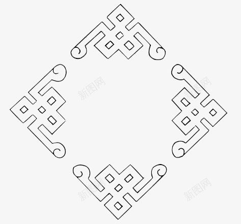 中国风png免抠素材_新图网 https://ixintu.com 中国风 古代 窗 花纹