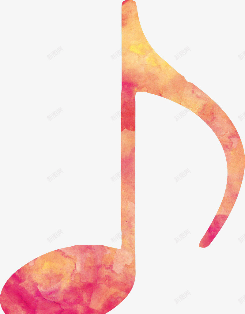 彩色的音符png免抠素材_新图网 https://ixintu.com PNG图形 PNG装饰 彩色 手绘 装饰 音符
