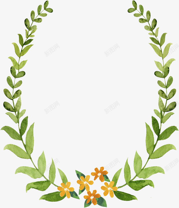 鲜花柳树叶png免抠素材_新图网 https://ixintu.com 卡通手绘 柳树叶 树枝 绿色植物 装饰图案 鲜花 鲜花绿叶