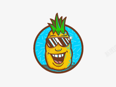 菠萝君图标png_新图网 https://ixintu.com ico icon 凤梨 水果
