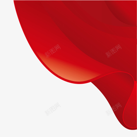 红色布png免抠素材_新图网 https://ixintu.com 中国风 幕布 红色 绸布 背景 舞台