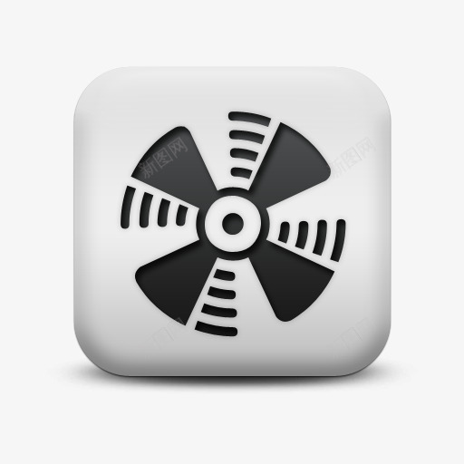 磨砂白广场图标标志风扇符号图标png_新图网 https://ixintu.com fan icon matte signs square white 图标 广场 标志 白 磨砂 风扇