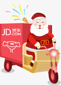 圣诞节图案png免抠素材_新图网 https://ixintu.com 京东 圣诞老人 圣诞节 车