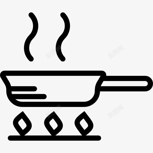 潘图标png_新图网 https://ixintu.com 火 炒热 烹饪锅 煮 食品