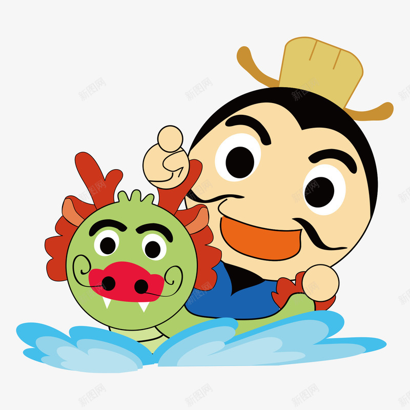 卡通端午节划龙舟矢量图ai免抠素材_新图网 https://ixintu.com ai龙舟 中国风 传统节日 划龙舟 卡通 矢量图 端午佳节 端午节