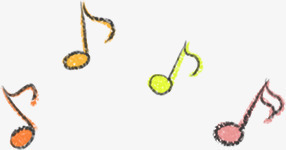 手绘彩色卡通音符音乐png免抠素材_新图网 https://ixintu.com 卡通 彩色 音乐 音符