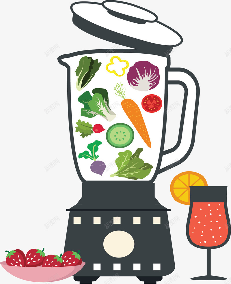 健康饮食蔬果果汁矢量图ai免抠素材_新图网 https://ixintu.com 健康饮食 矢量png 美味蔬果汁 蔬果 蔬果果汁 蔬果汁 矢量图