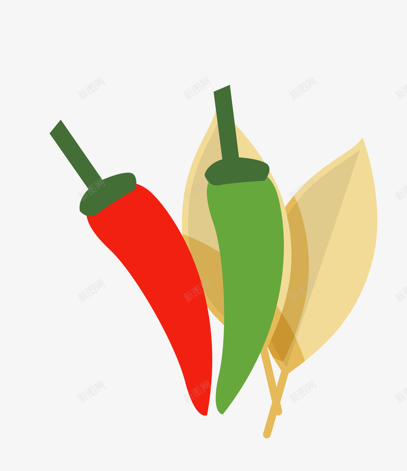 卡通手绘辣椒图标png_新图网 https://ixintu.com 卡通手绘 图案图标 食品调料 香草料 香辛料