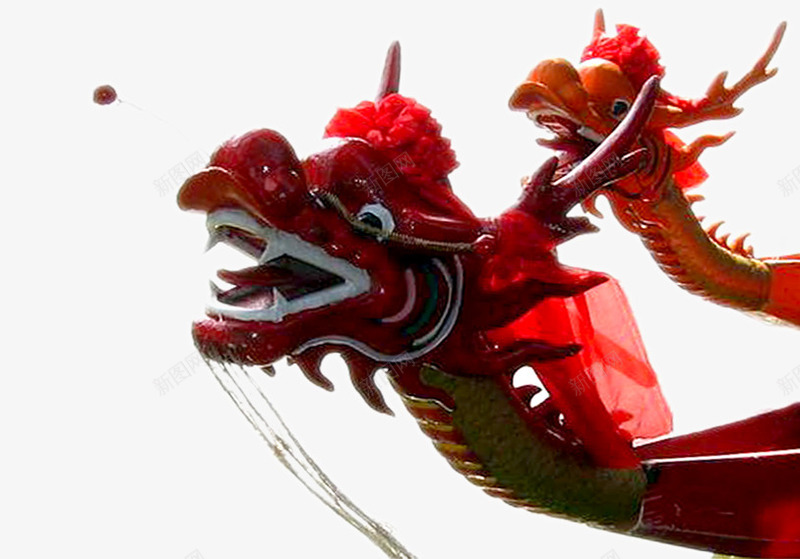 红色龙头端午赛龙舟png免抠素材_新图网 https://ixintu.com 端午 红色 龙头 龙舟