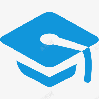 教育类图标学士帽icon图标